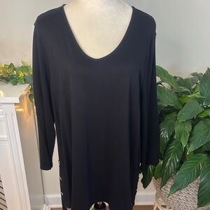 Elegant Black Women's Tunic